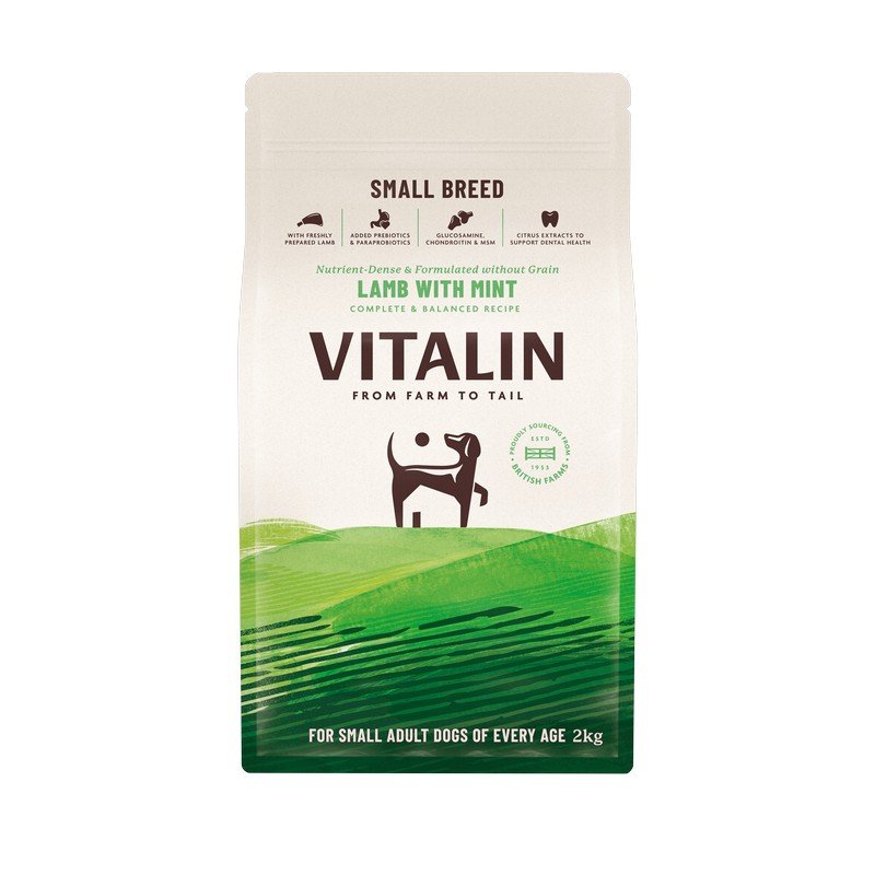 Vitalin Adult Small Breed Lamb with Mint 4 x 2kg