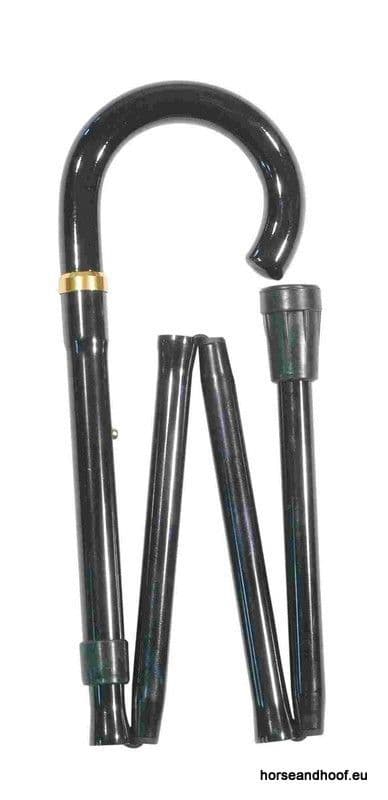 Classic Canes Black Crook Handle Folding Stick