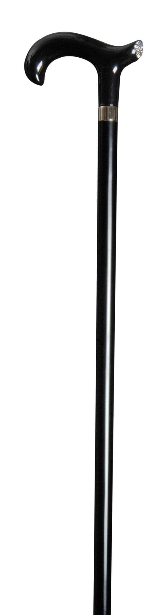 Classic Canes Black derby cane with Swarovski Elements