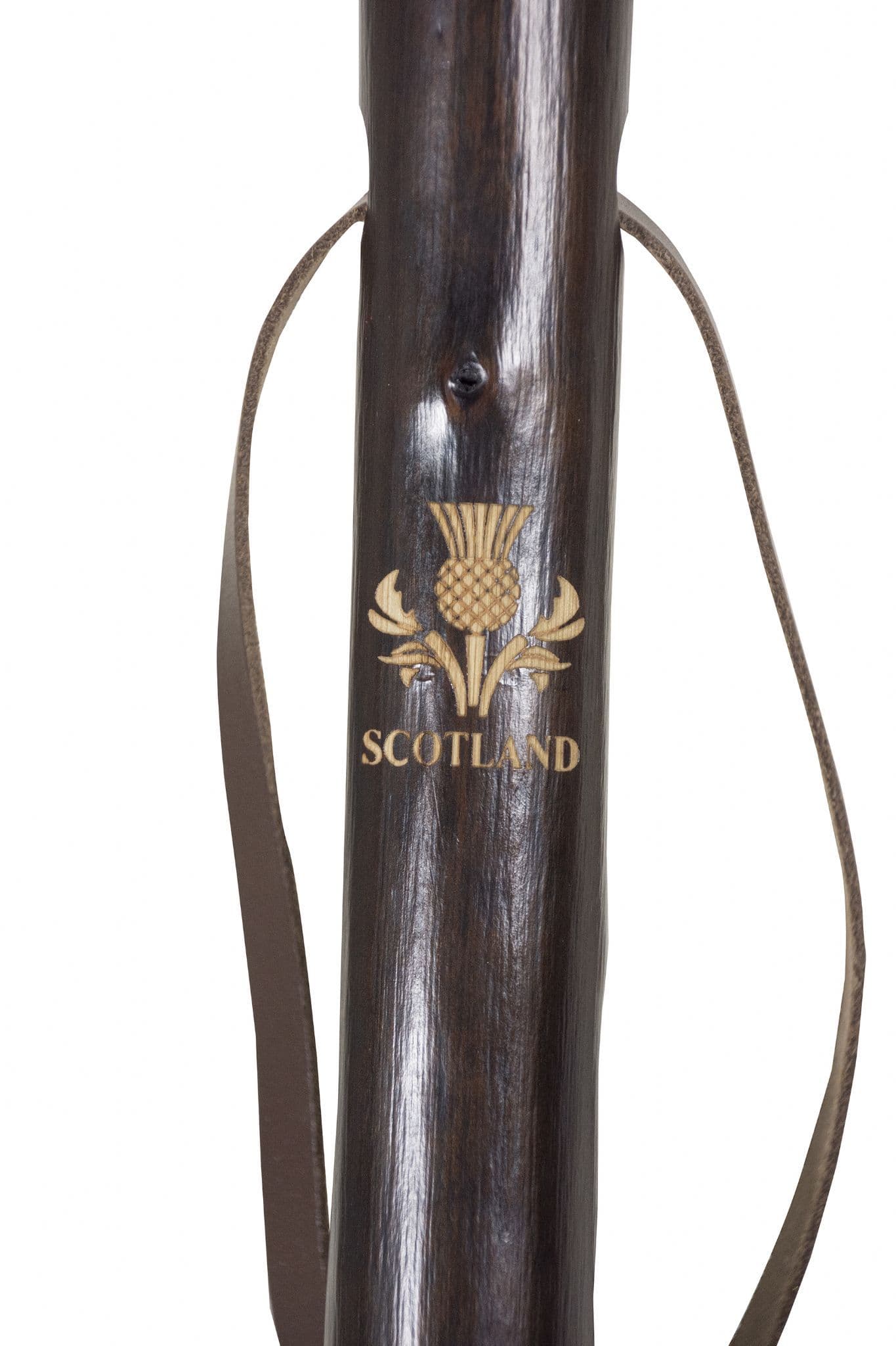 Classic Canes Chestnut Hiking Staff With Scotland Motif
