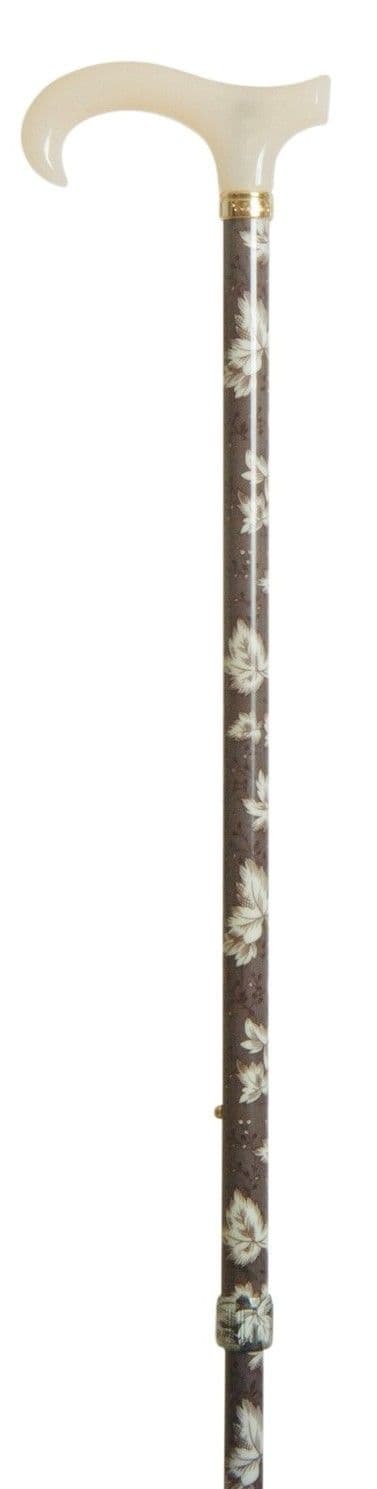 Classic Canes Extending Petite Derby With Acrylic Handle - Patterned Shaft