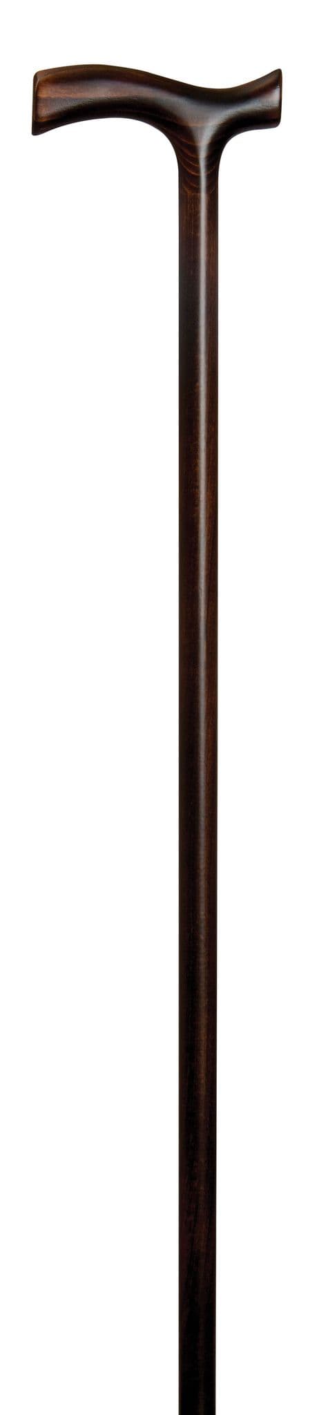 Classic Canes Mini Beech Crutch Handle Cane - Dark Scorched