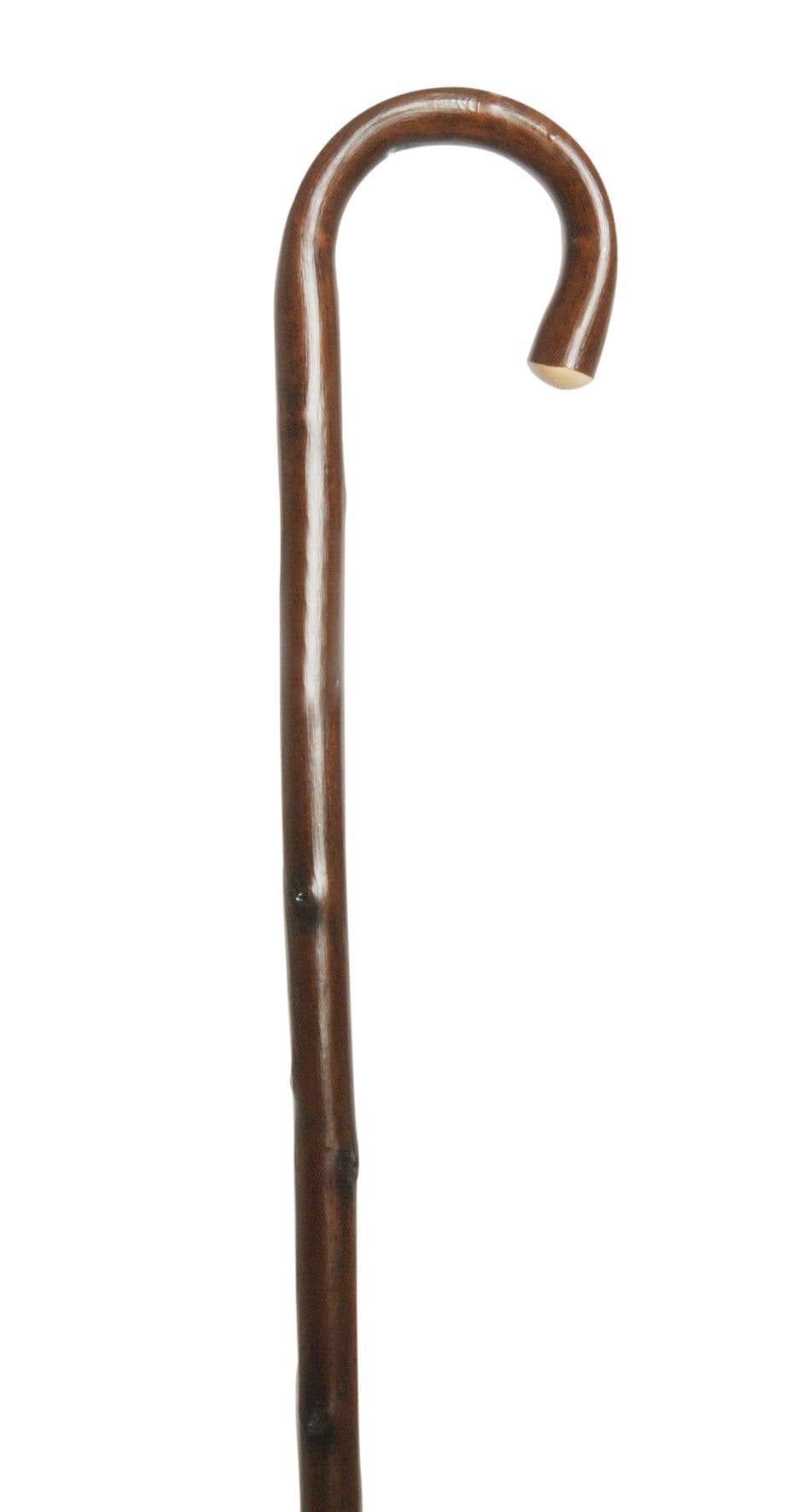 Classic Canes - Plain Brown Chestnut Crook Handle Stick - Long