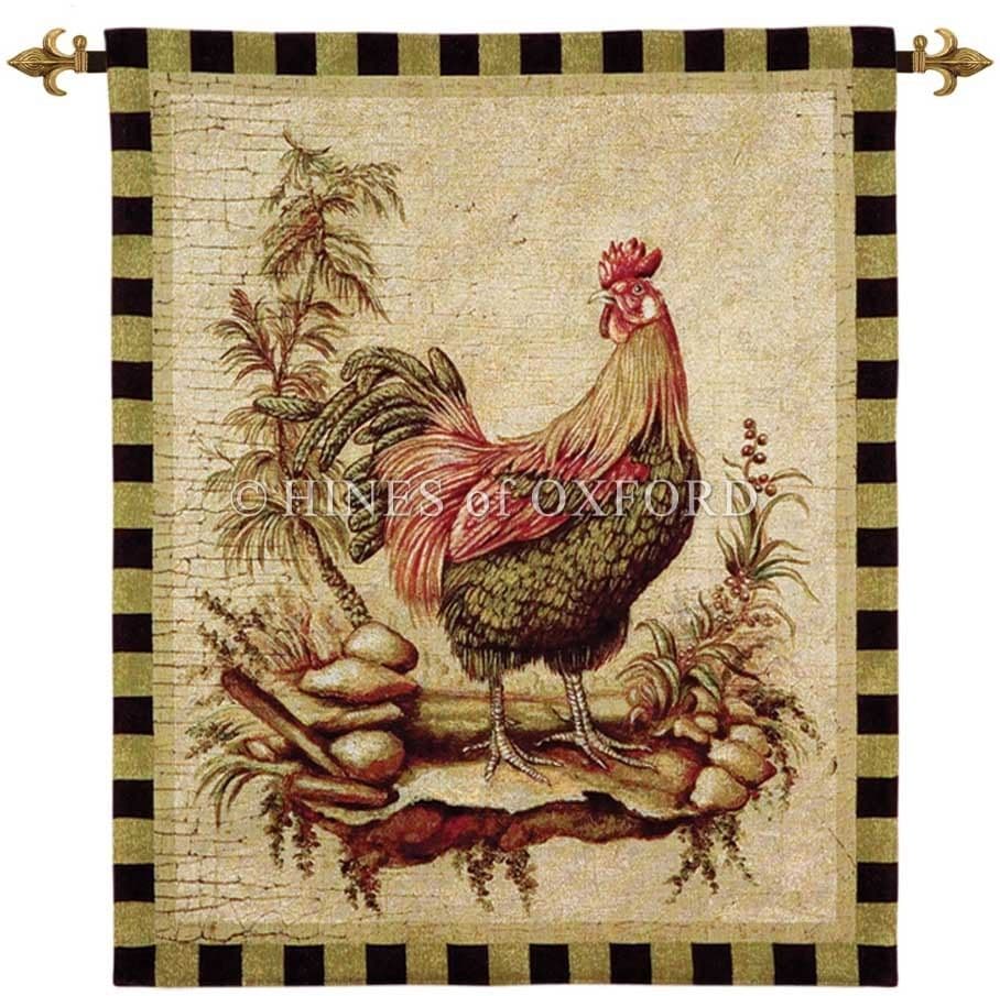 Cockerel I  - Fine Woven Tapestry Wallhanging