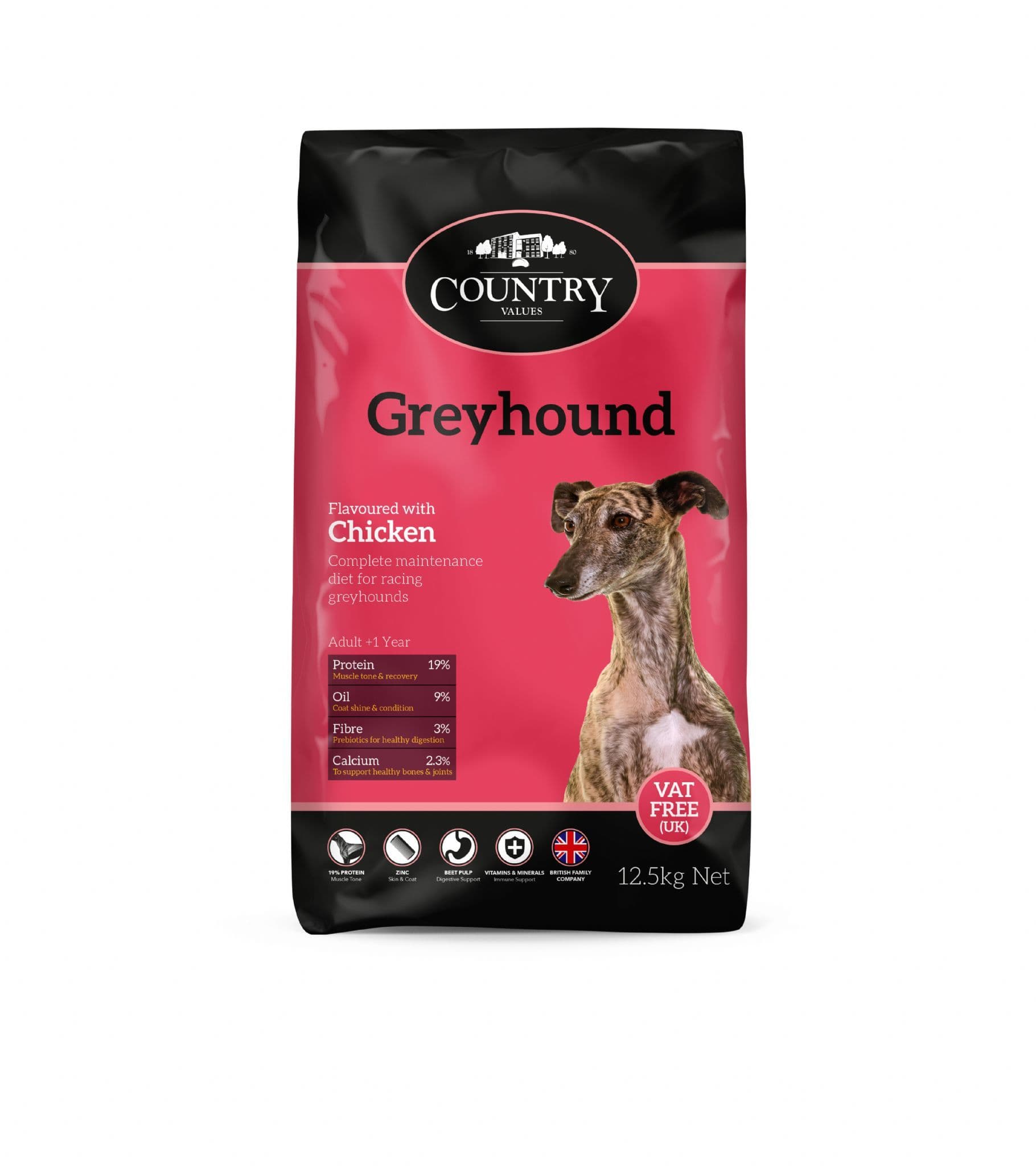 Country Value Greyhound Chicken Dog Food 12.5kg