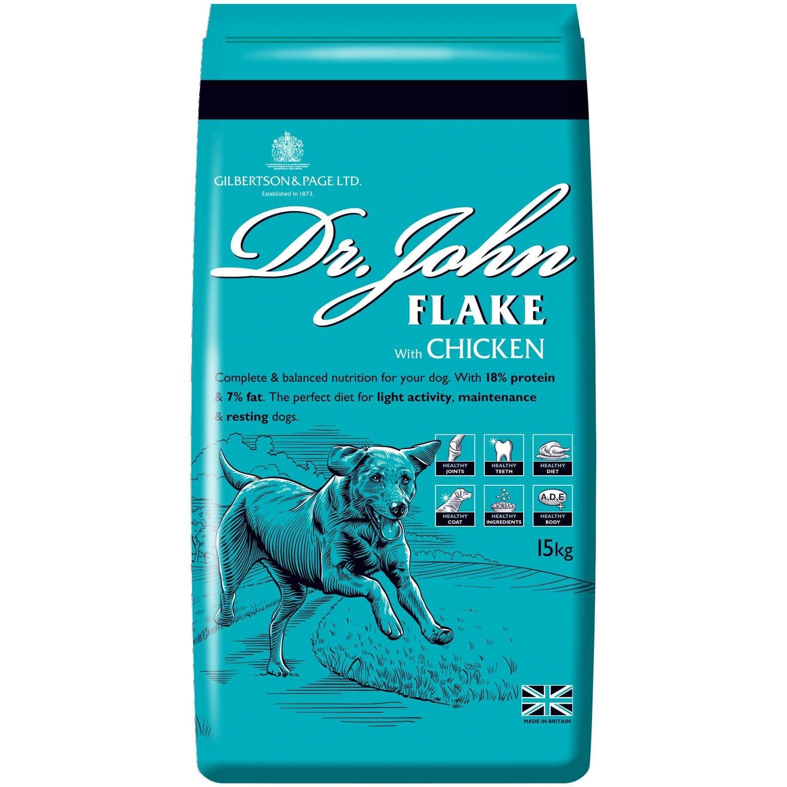 Dr John Flake Dog Food with Chicken 15kg