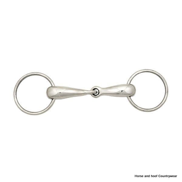 Elico Thick Hollow Mouth Snaffle Bit (Standard Ring)