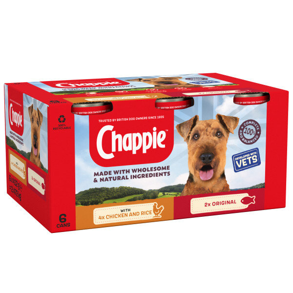 Chappie Tins Loaf Favourites Jumbo Pack - 4 x 6 x 412g
