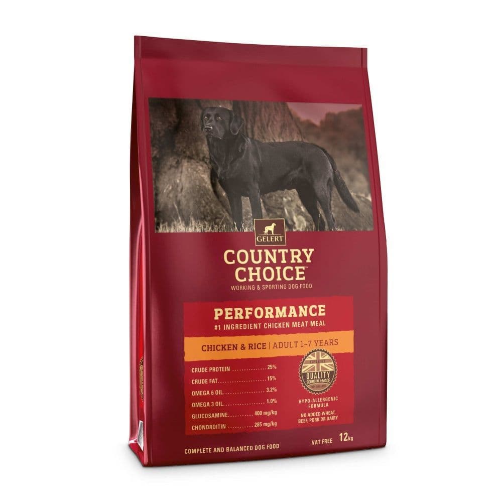 Gelert Country Choice Performance Chicken Adult Dog Food 12kg horse
