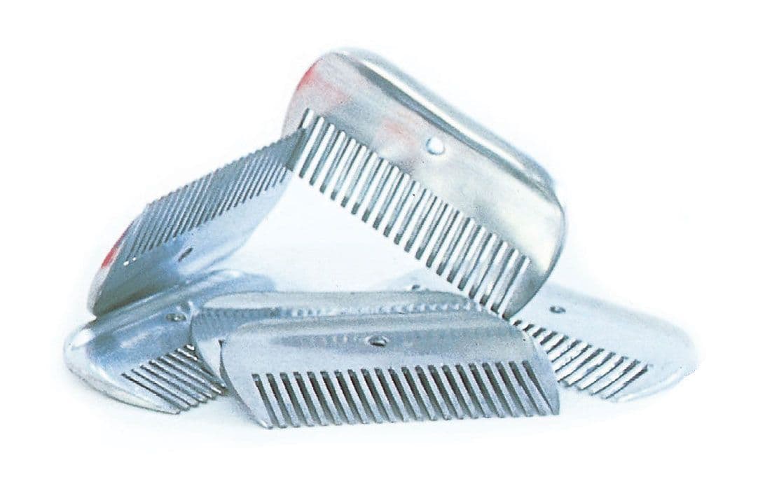 Harlequin Large Metal Mane Combs horse and hoof