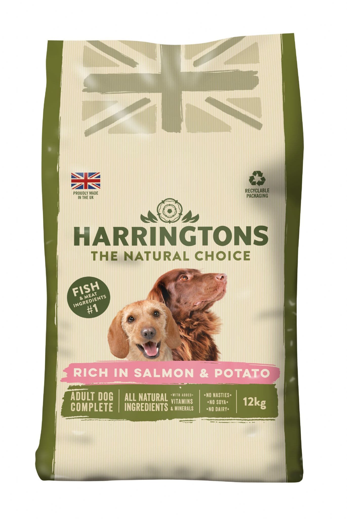 Harringtons Adult rich in Salmon & Potato 12kg