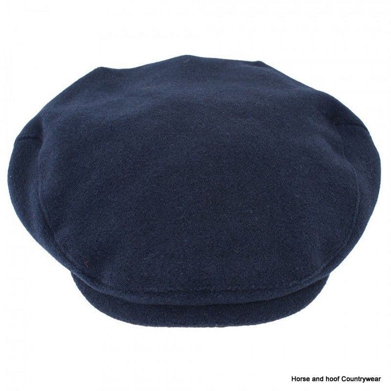 Heather Hats Joseph 'Melton' Polywool Flat Cap - Navy