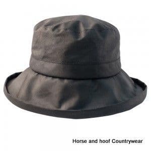 Heather Hats Violet Ladies Wax Downbrim Hat - Black
