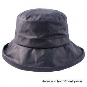Heather Hats Violet Ladies Wax Downbrim Hat - Navy