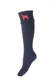 House Of Cheviot Lady Buckminster Socks - Navy