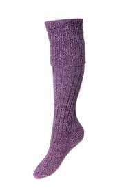 House Of Cheviot Lady Lomond Socks - Heather