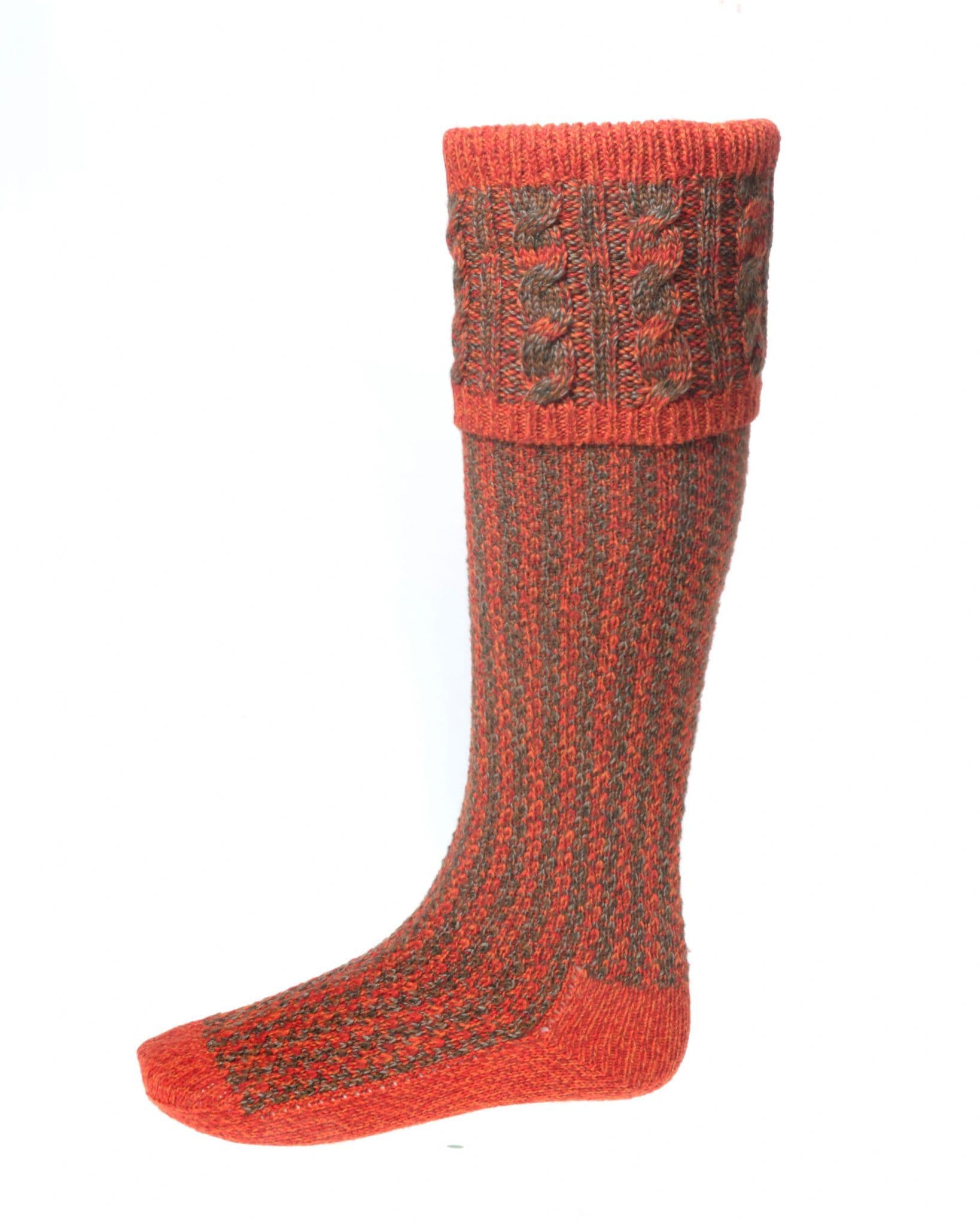 House Of Cheviot Men's Reiver Socks - Autumn Glow