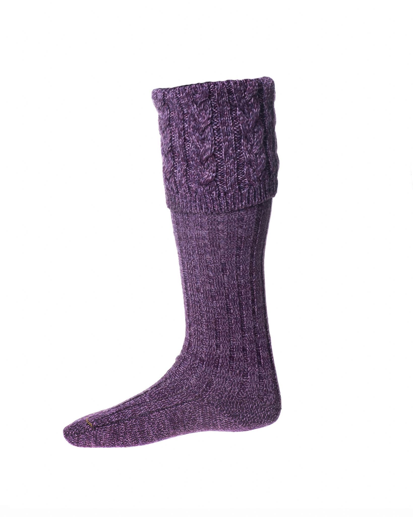 House Of Cheviot Men's Sandringham Socks - Heather