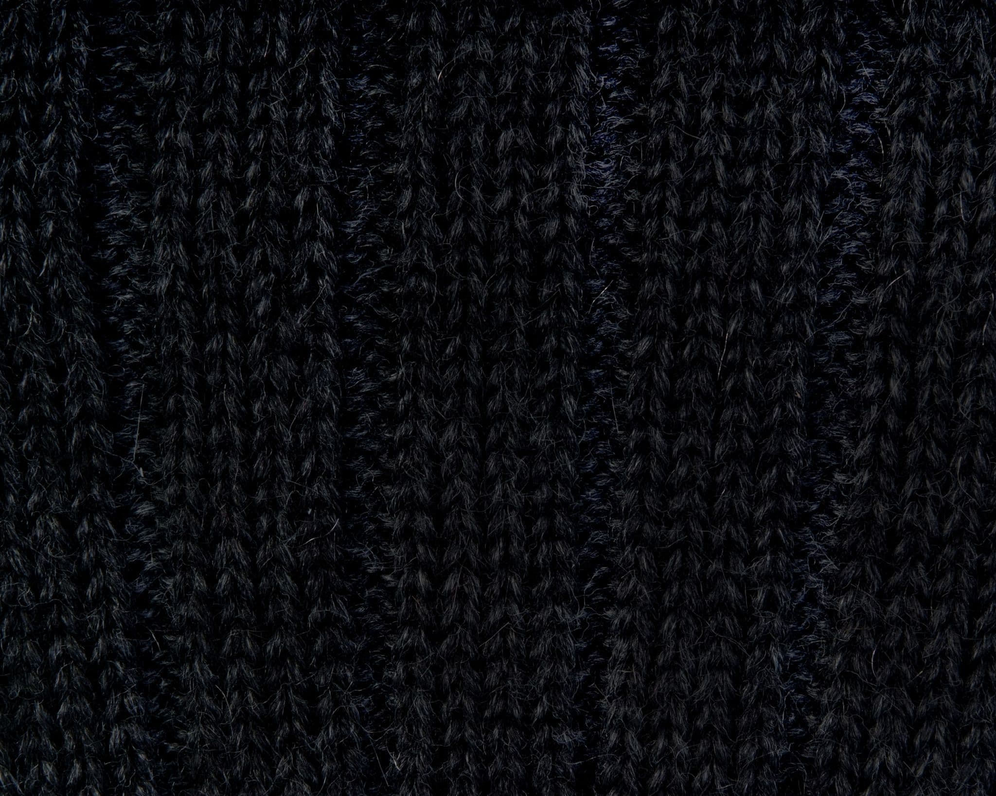 House Of Cheviot Men's Skye Cable Rib Sock Kilt Hose - Black