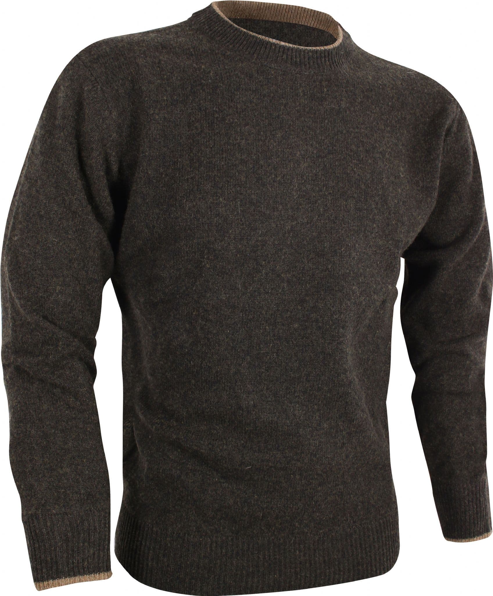 Jack Pyke Ashcombe 100% Lambswool Crewknit - Dark Olive