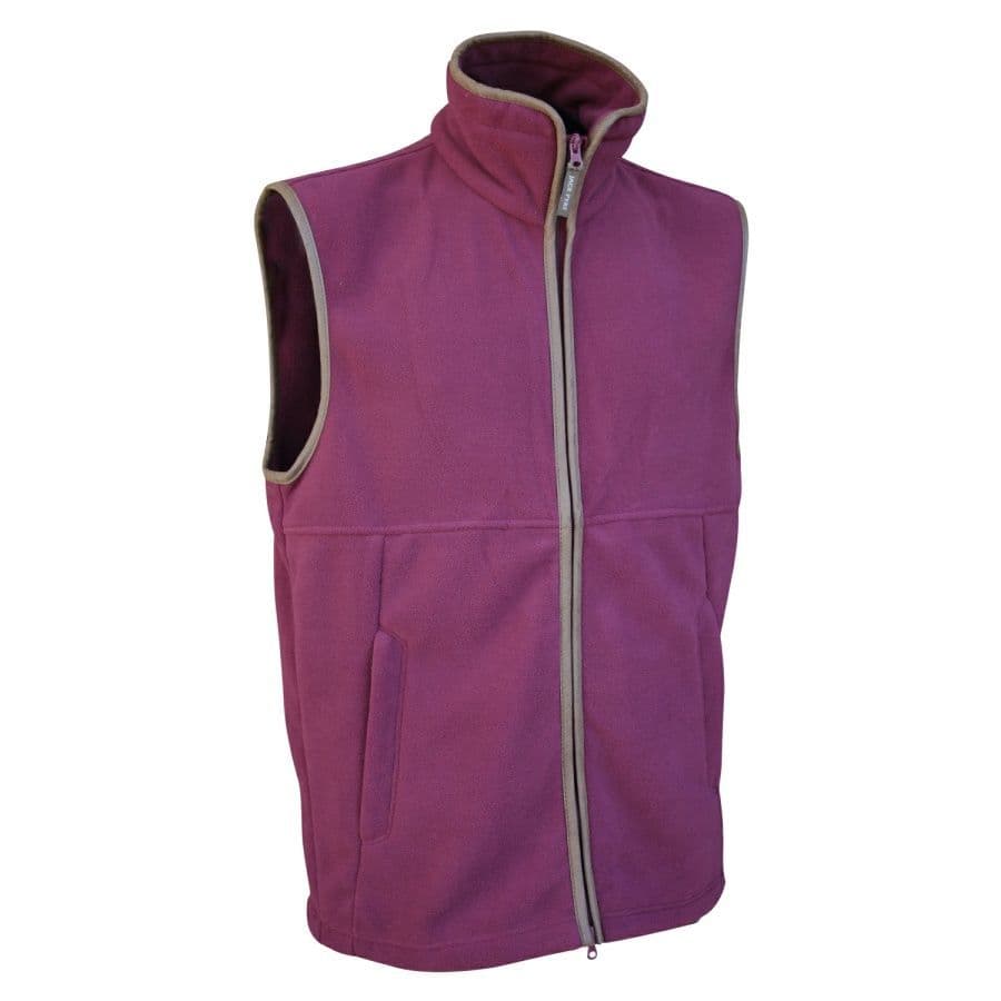 Jack Pyke Countryman Fleece Gilet - Burgundy