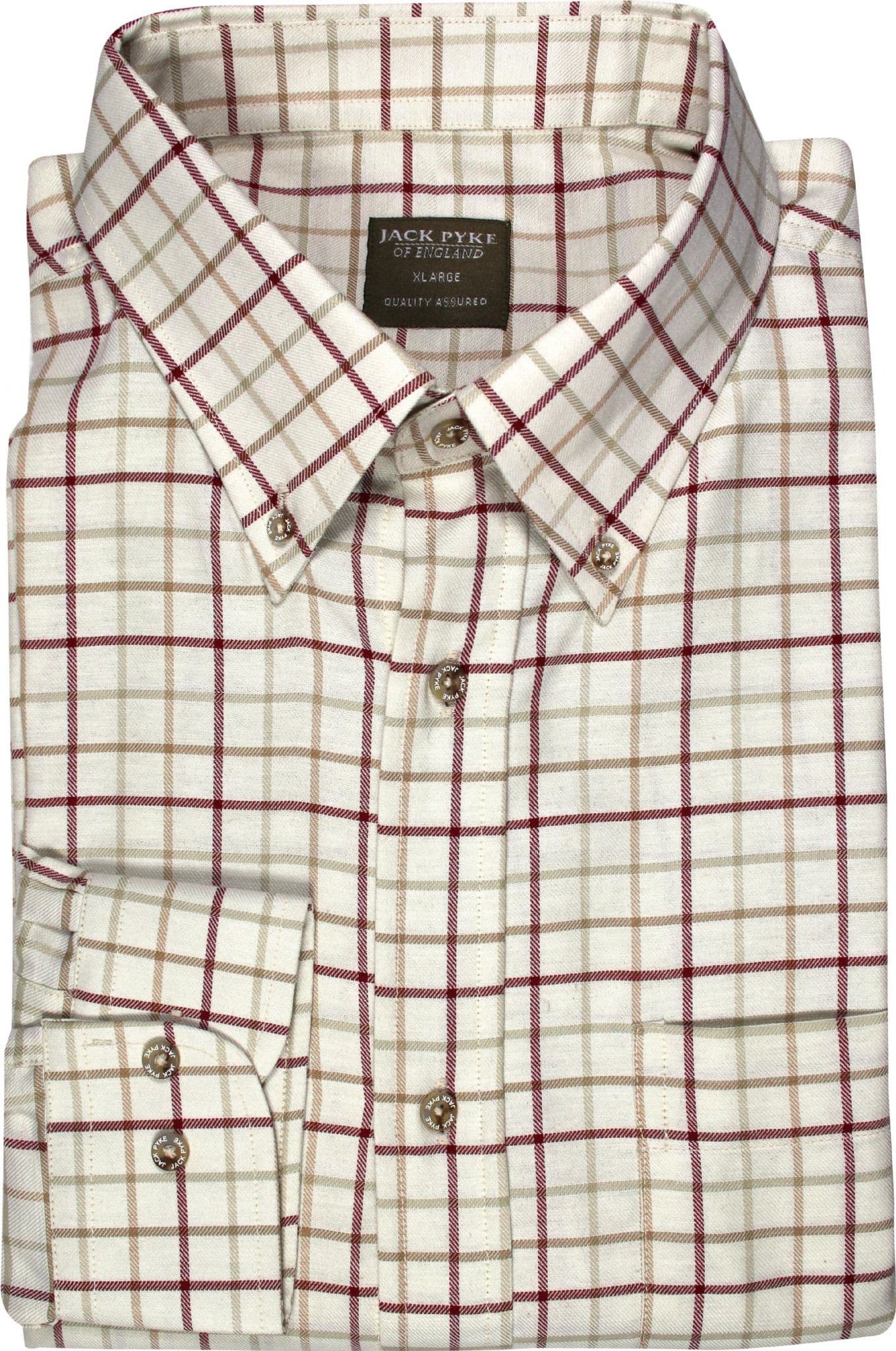 Jack Pyke Countryman Shirt - Burgundy Check