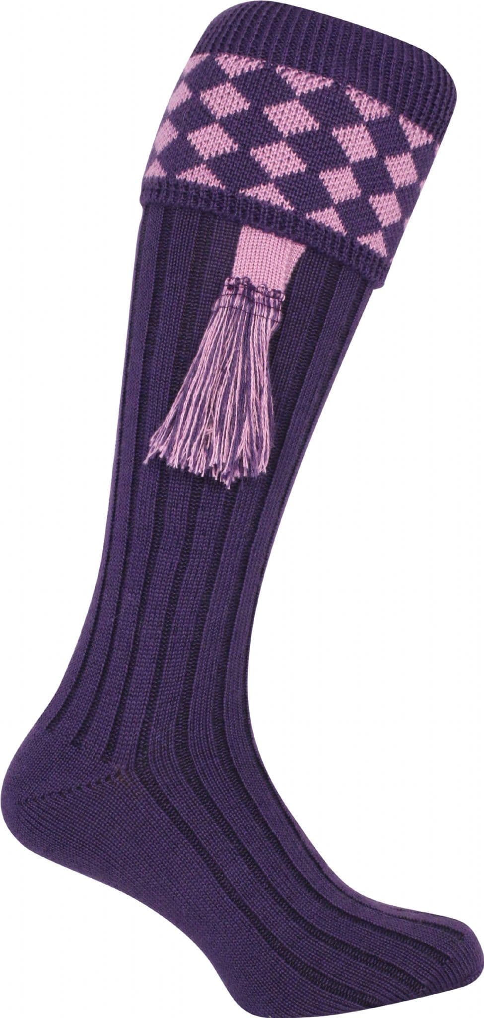 Jack Pyke Harlequin Shooting Socks - Purple