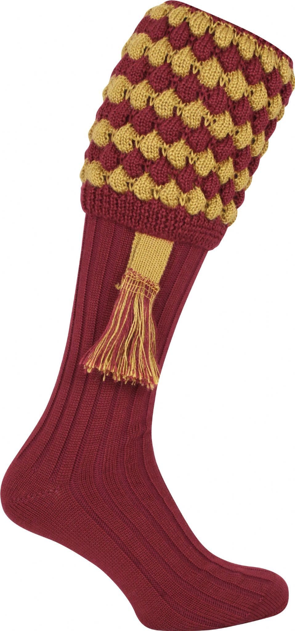 Jack Pyke Pebble Shooting Socks - Burgundy