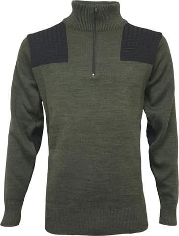 Lansdown Climayarn 1/4 Zip Shooting Jumper & Nomex Patches