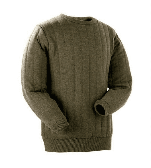 Lansdown Country Heavyweight Crew Neck Shooting Jumper Without Patches - Forest Green