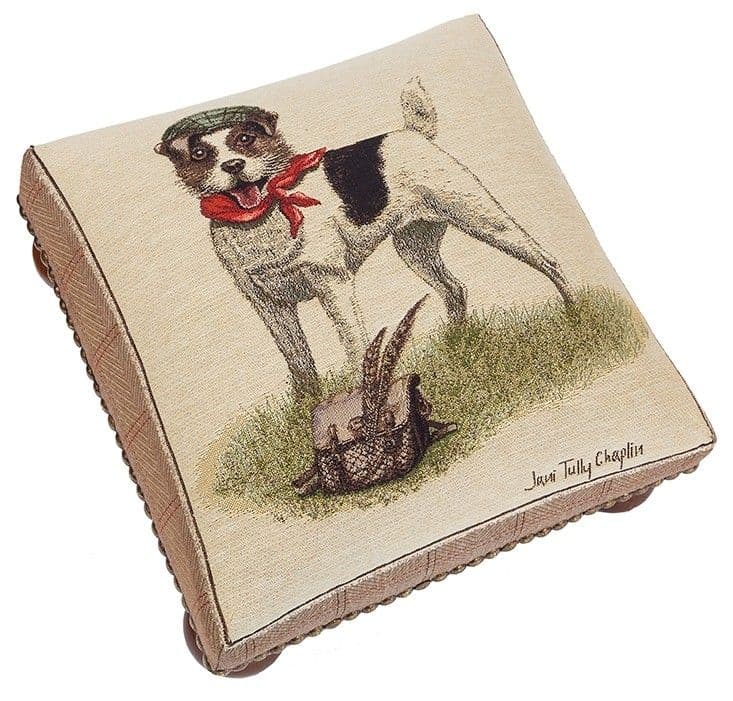 Master Jack Russell - Fine Woven Tapestry Footstool