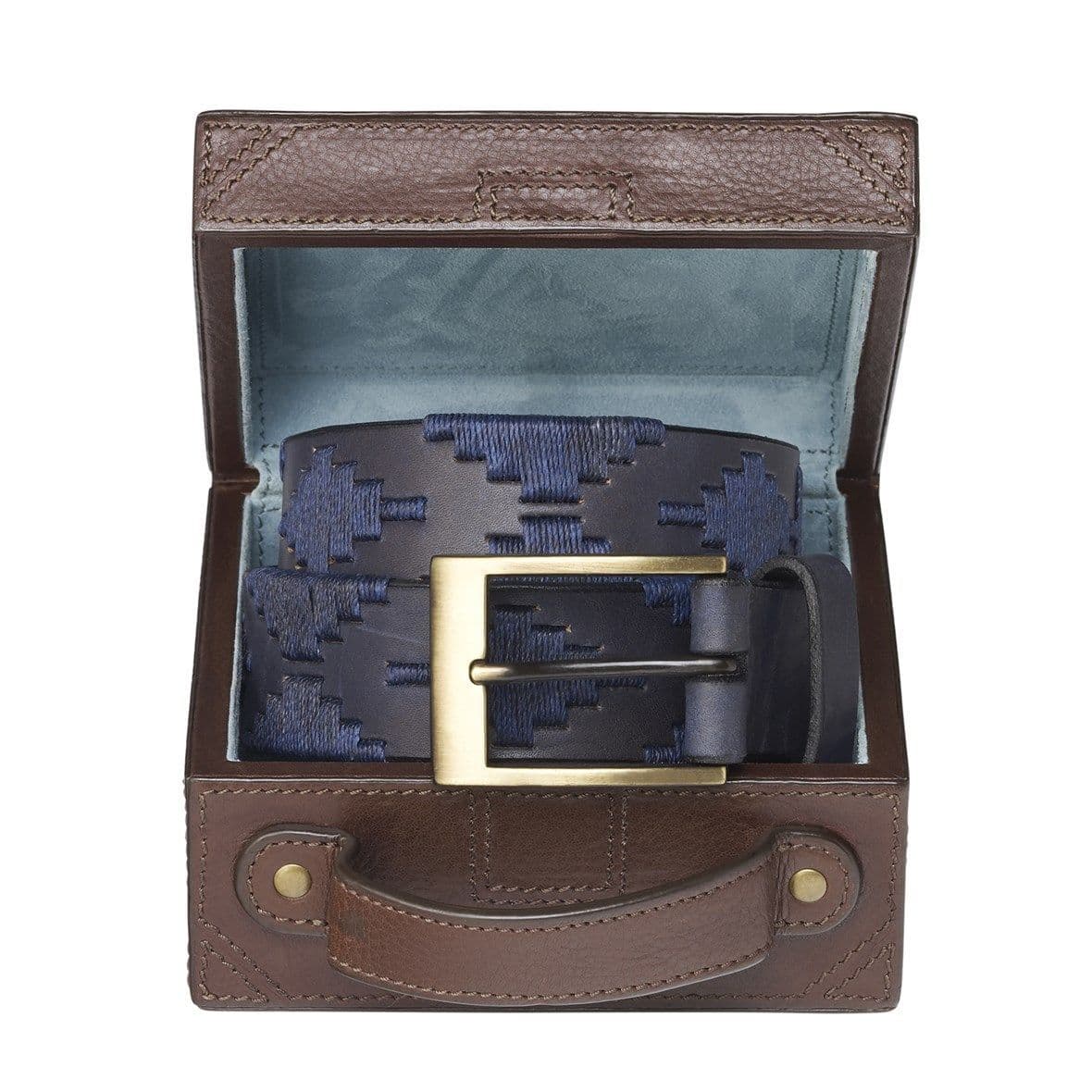 Pampeano Polo Belt, Luxury Hand Stitched Polo Belt - Marino