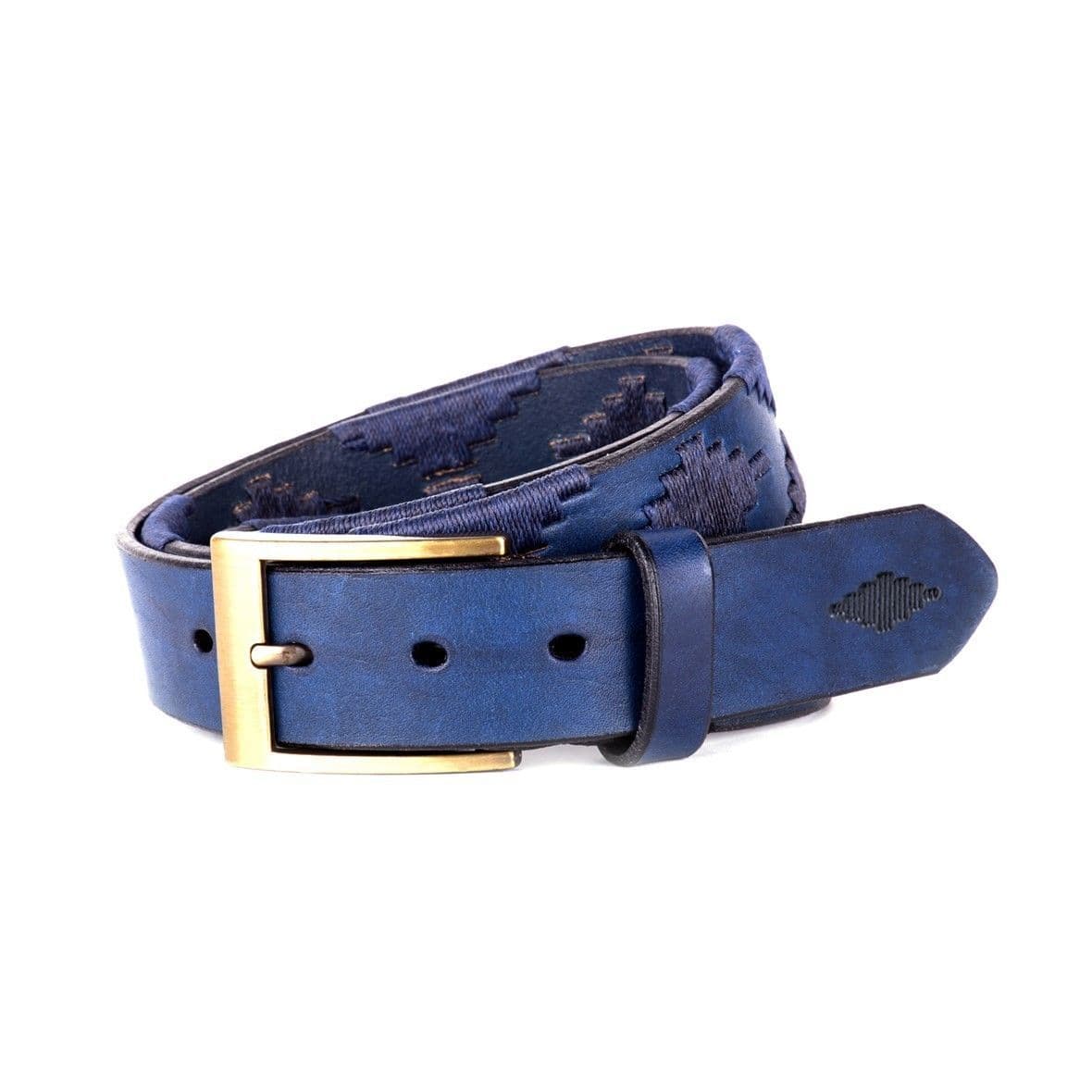 Pampeano Polo Belt, Luxury Hand Stitched  Polo Belt - Marino