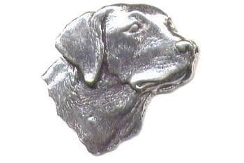 Pewter Labrador Head Badge