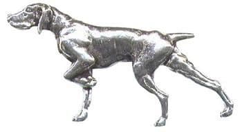 Pewter Walking Pointer Badge