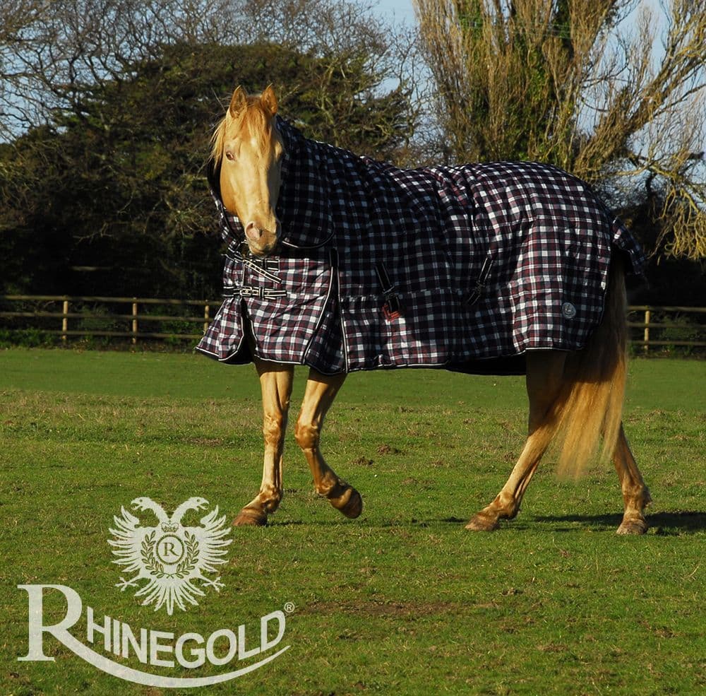 Rhinegold Glacier Full Neck Outdoor Rug horse and hoof