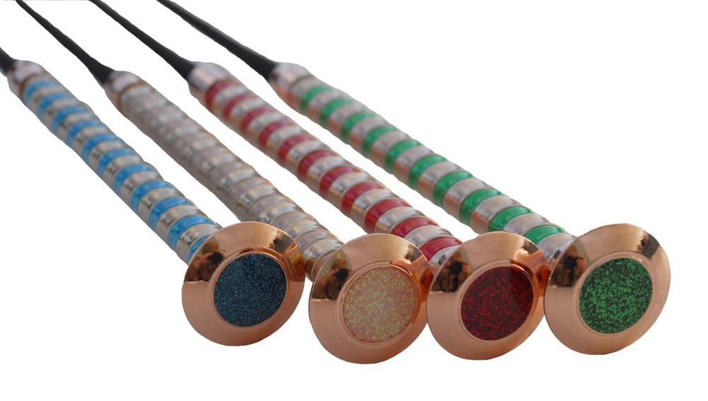 Rhinegold Metallic Handle Schooling Whip horse and hoof