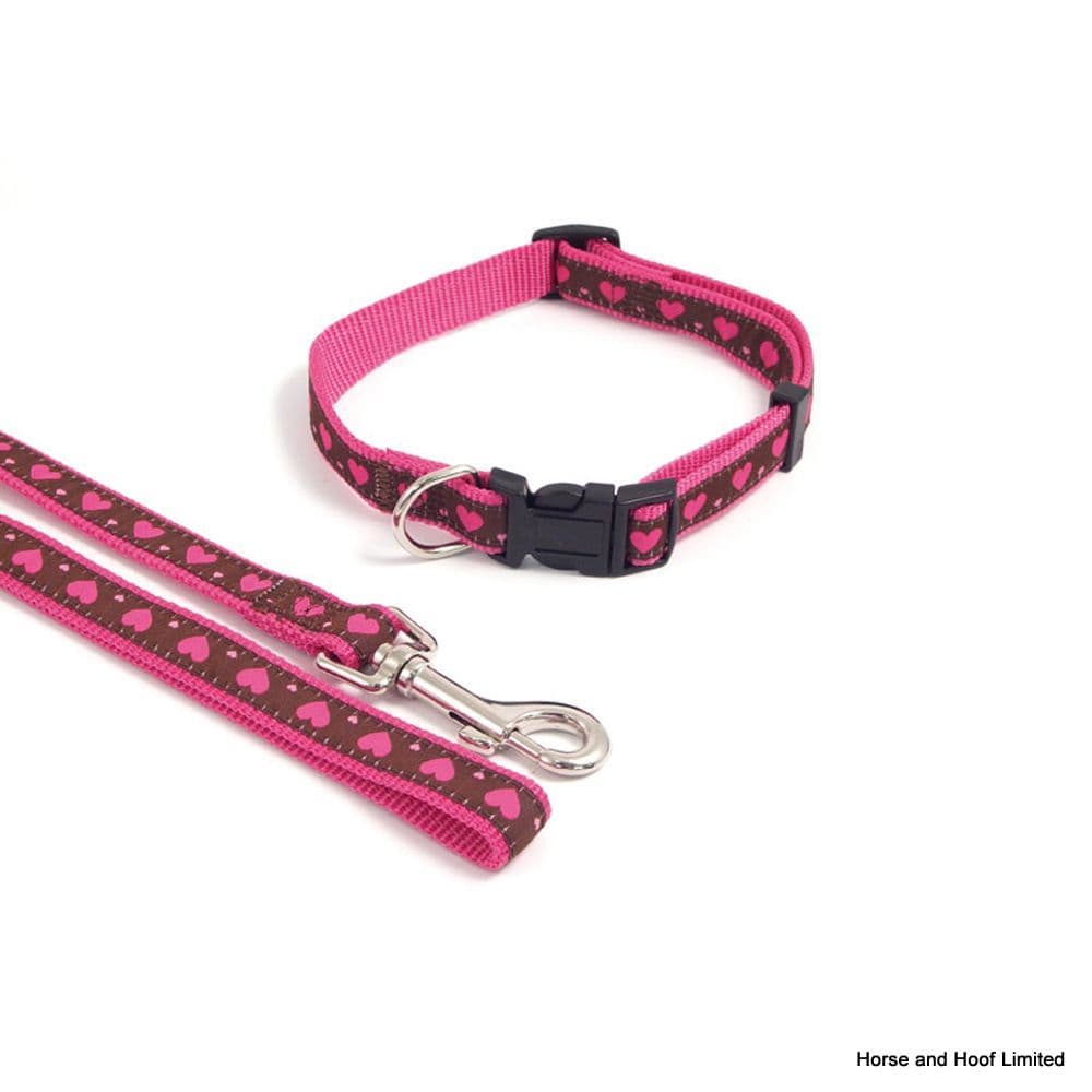 Rosewood Pink Heart Collar