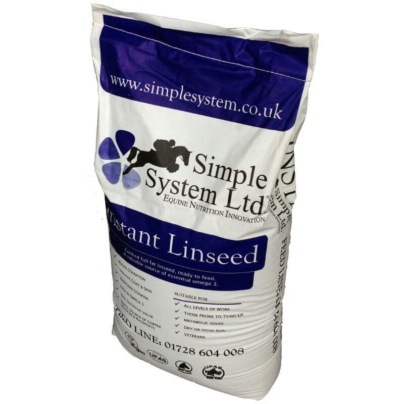 Simple System Instant Linseed Horse Feed 20kg horse and hoof