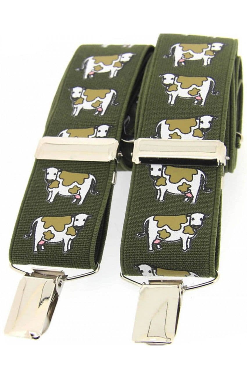 Soprano Cows Country Braces - Olive