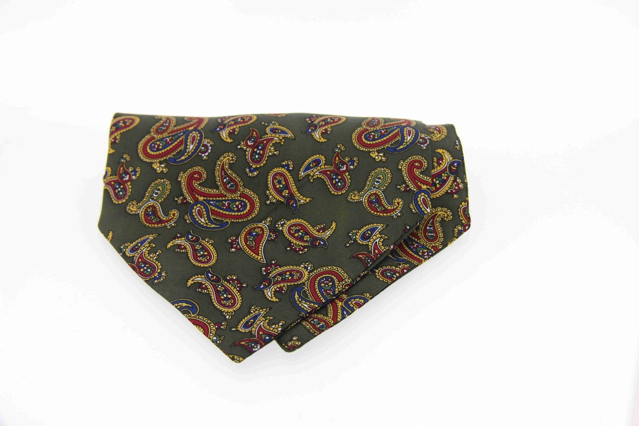 Soprano Paisley Country Green Silk Country Cravat