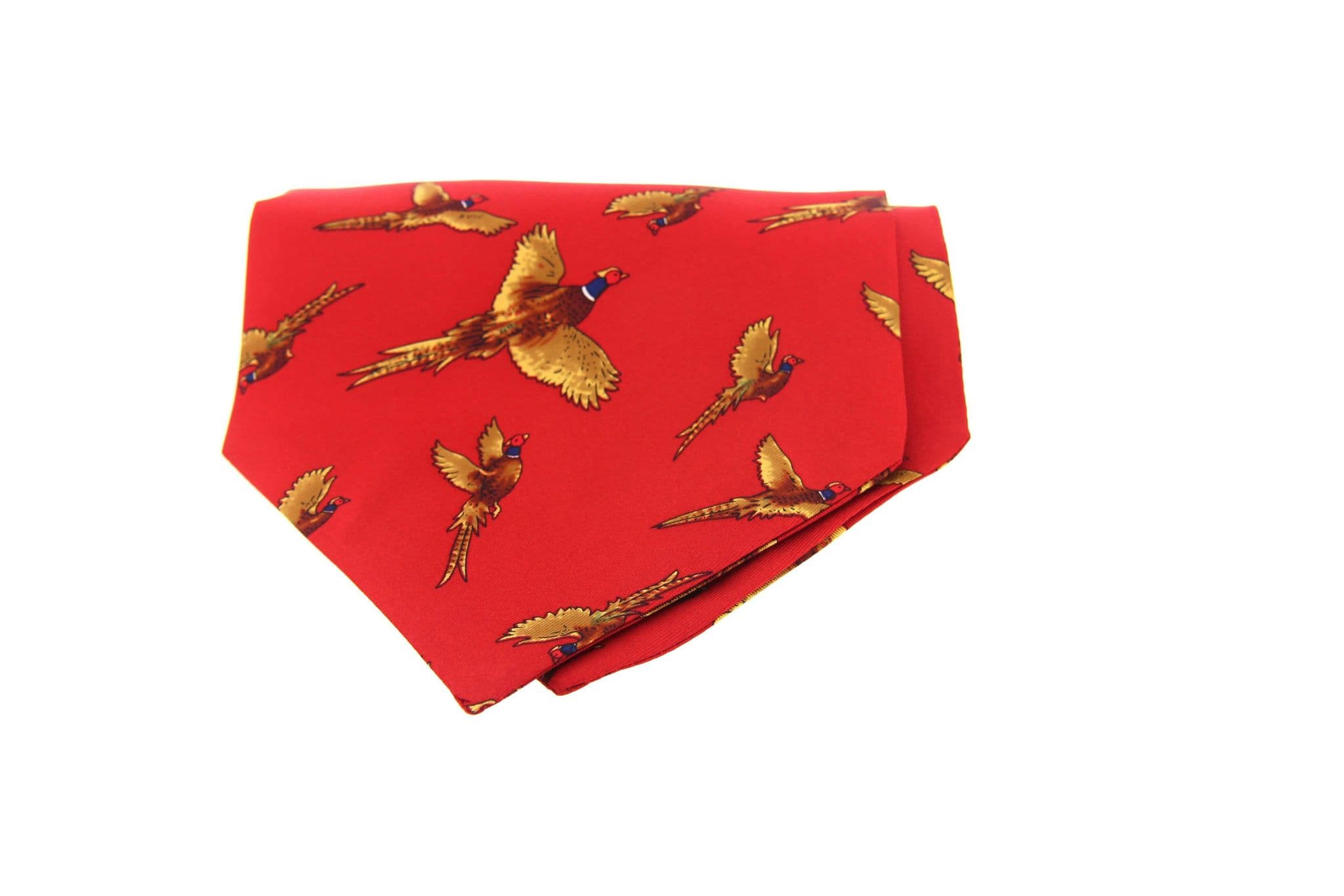 Soprano Pheasant Red Silk Country Cravat