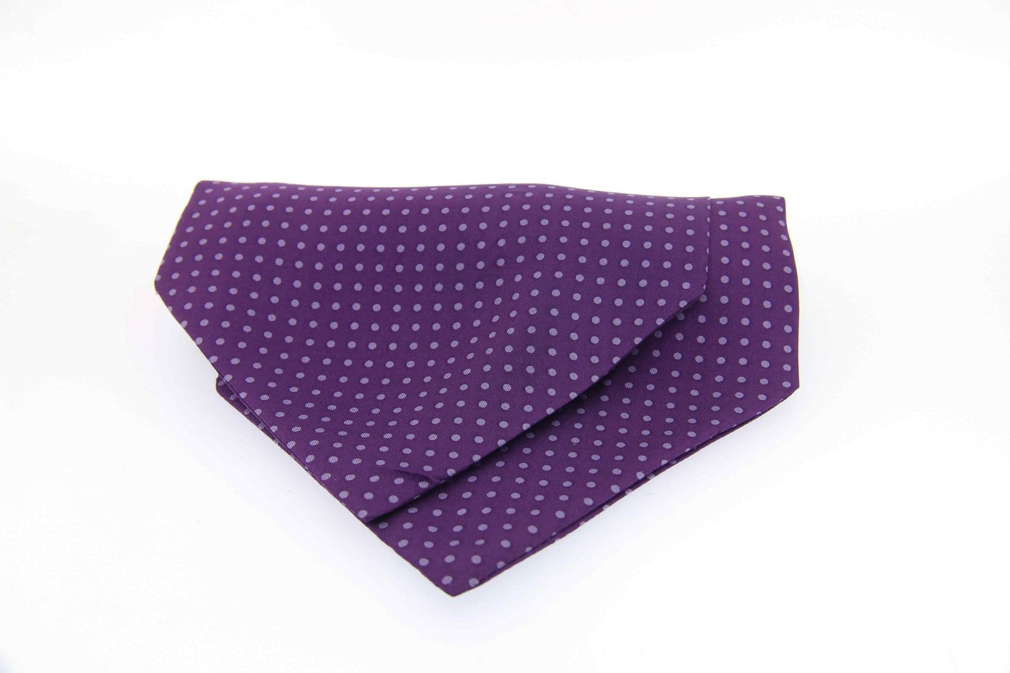 Soprano Purple Spotted Silk Country Cravat