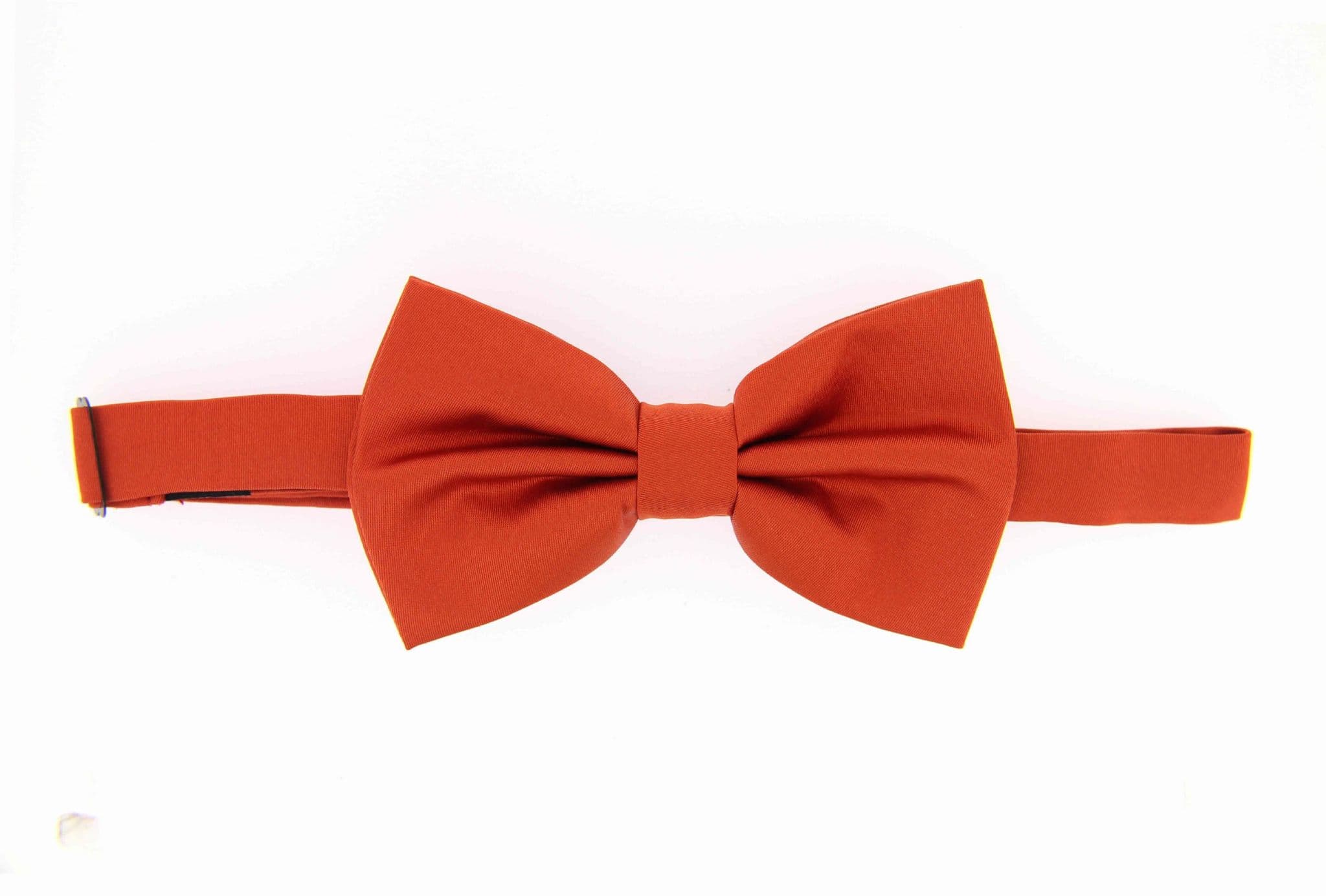 Soprano Satin Pre-Tied Burnt Orange Country Silk Bow Tie