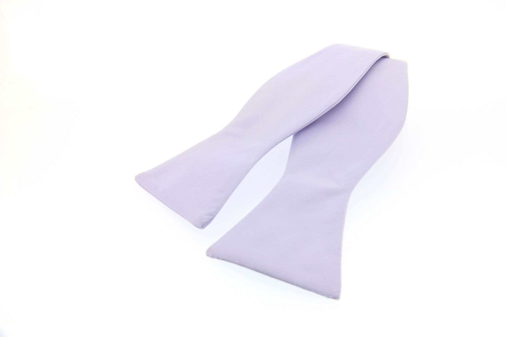 Soprano Satin Self-Tie Light Lilac Country Silk Bow Tie