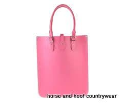 Traditional Hand Crafted British Vintage Leather Tote Bag - Baby Pink