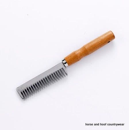 Lincoln Tail Comb with Wooden Handle - horse and hoof