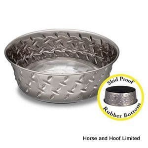 Loving Pets Diamond Plate Ruff N Tuff Dog Bowl