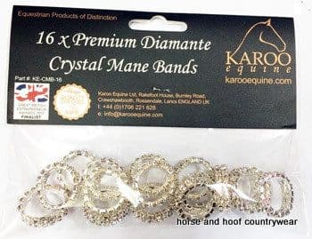 Mane Plaiting Bands Diamante Crystal