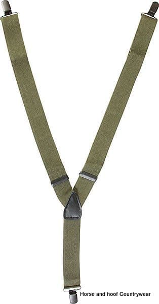 Mil-com Clip-on Braces - Olive Green